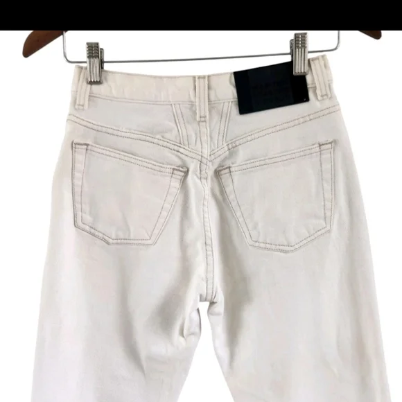 Marithe Francois Girbaud Vintage White Cream Denim Pants Jeans Womens Size 4
